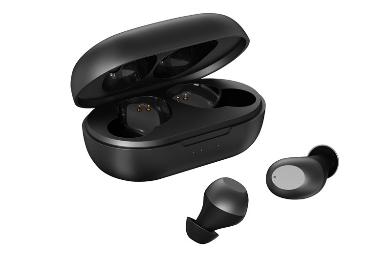 Black small TWS earbuds